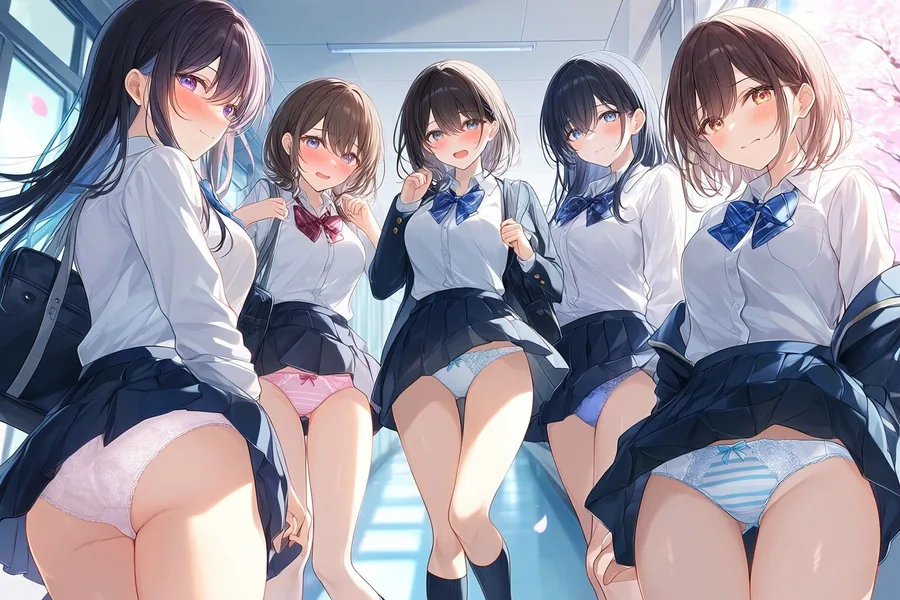 いろんなシチュエーションでパンチラ サンプル画像 3