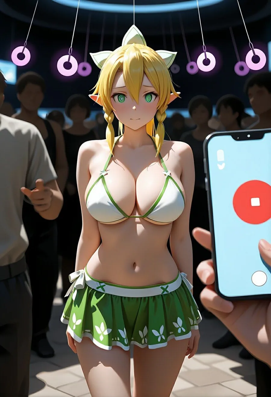 リー〇ァ 海辺の催●撮影会 〜チラ見せ誘惑にもう我慢できない〜 サンプル画像 5
