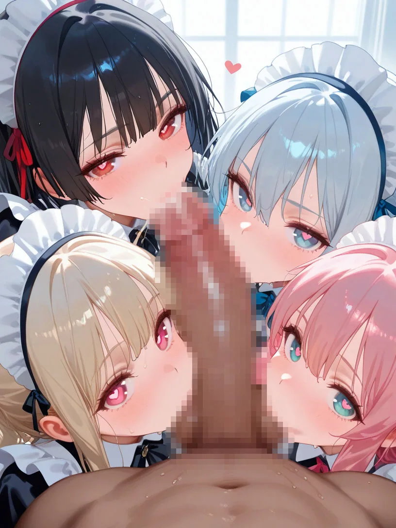巨乳メイドとハーレムエッチ9 サンプル画像 6