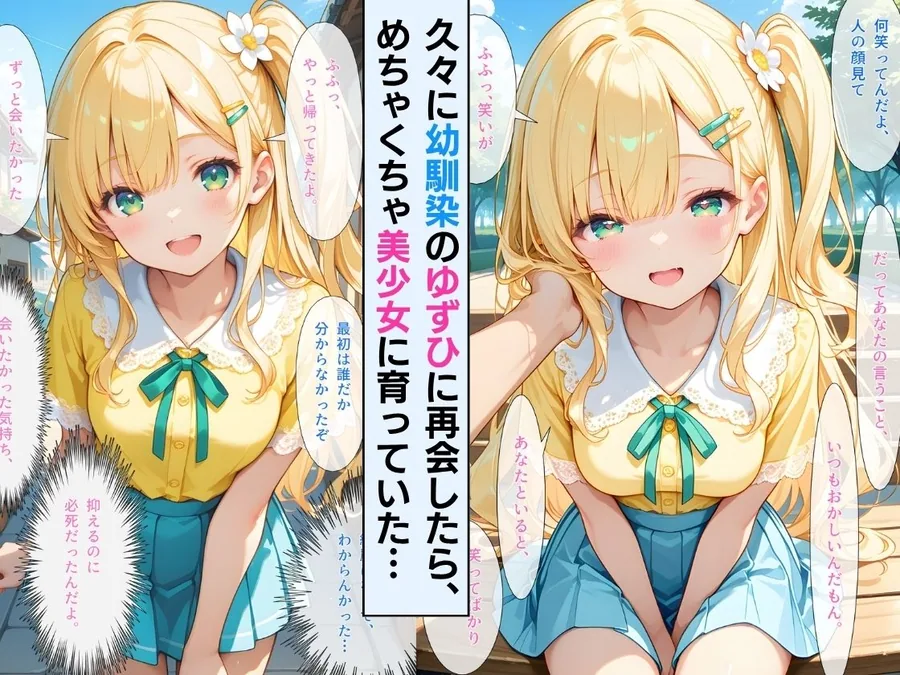 「【セリフ付】」天使みたく育った幼馴染に毎日いちゃラブされて、甘くとろけさせられた夏 サンプル画像 3