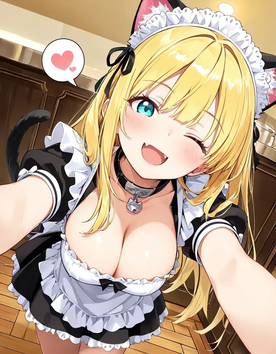 どこでもセックスするのが当たり前になっちゃった世界 ネコミミメイド喫茶編 サンプル画像 2