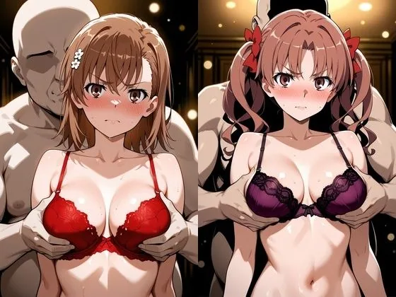 弱みを握られチ●ポを受け入れたところ快感を教え込まれ陥落【御●美琴＆白●黒子】 サンプル画像 2